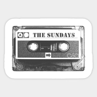 The Sundays - The Sundays Old Cassette Pencil Style Sticker